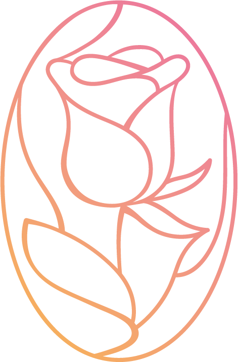 あどりぶFlowerのロゴ(バラのアイコン)